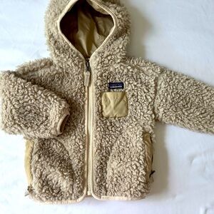 Patagonia Tan Sherpa Fleece Hoodie